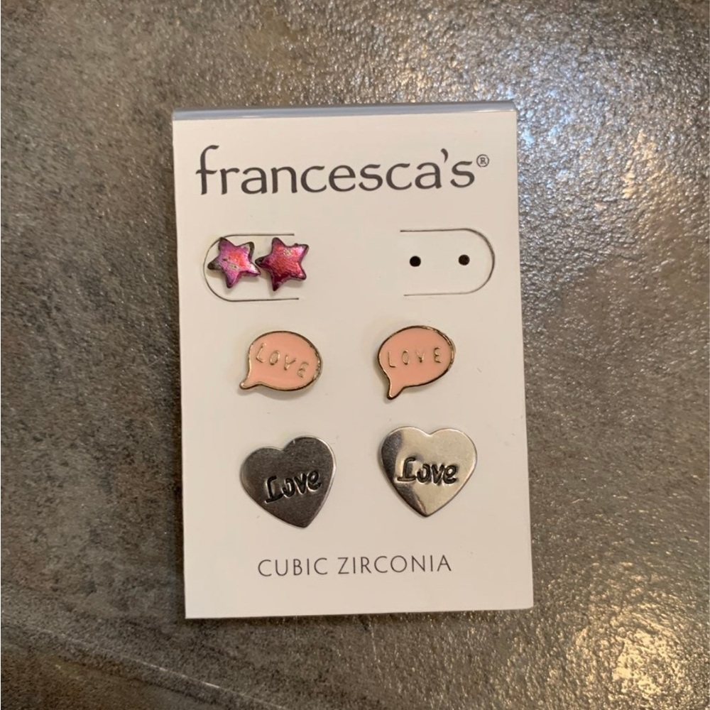3 Pairs of Earrings